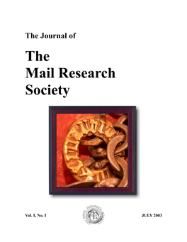 The Journal of the Mail Research Society