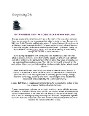 Entrainment and the Science of Energy Healing