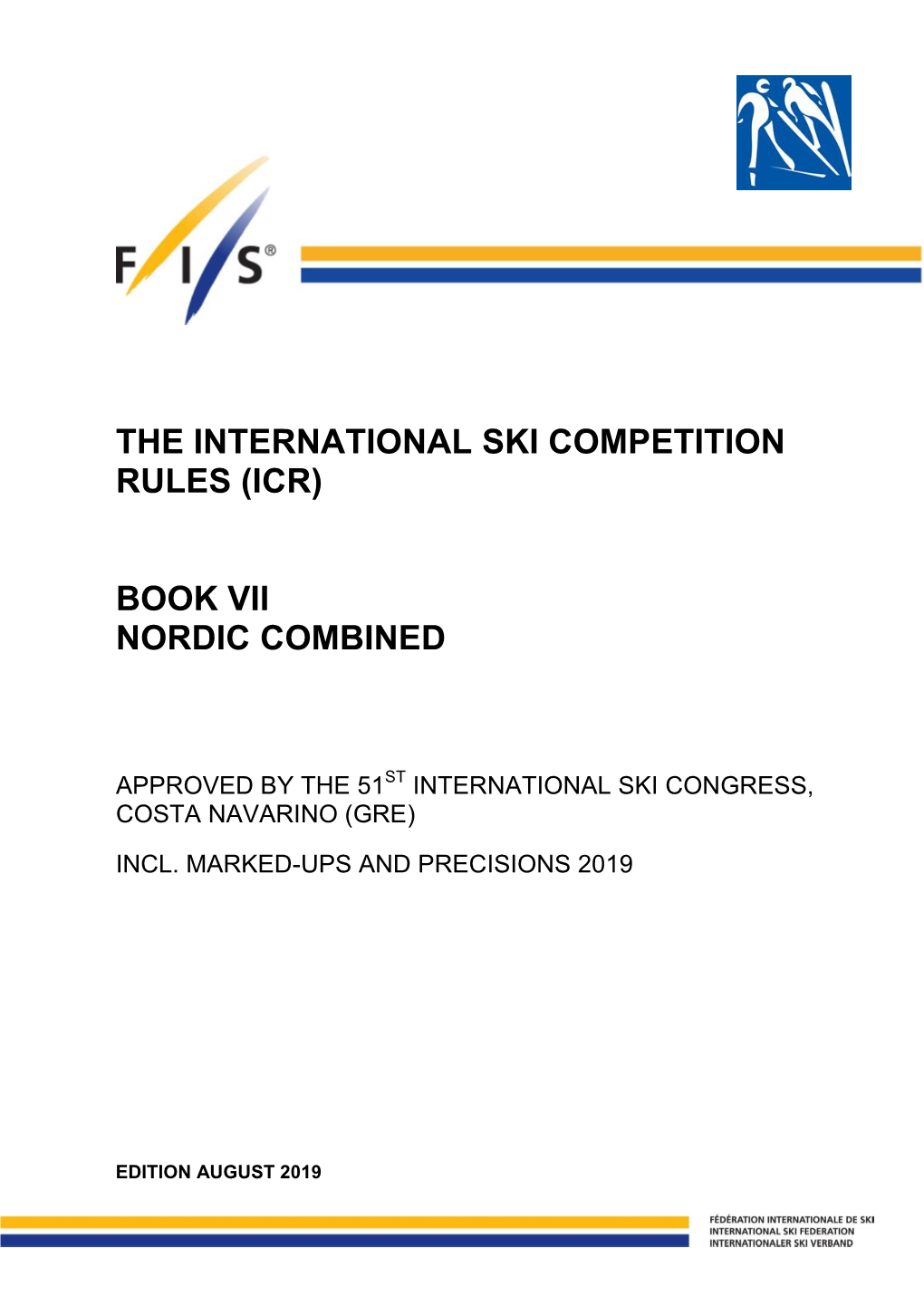 (Icr) Book Vii Nordic Combined