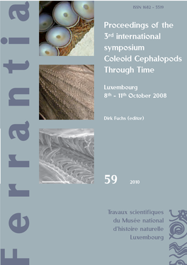 Proceedings of the 3Rd International Symposium Coleoid Cephalopods Through Time
