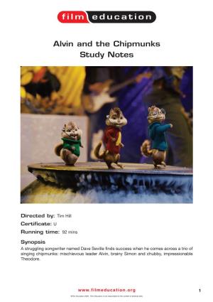 Alvin and the Chipmunks Study Guide