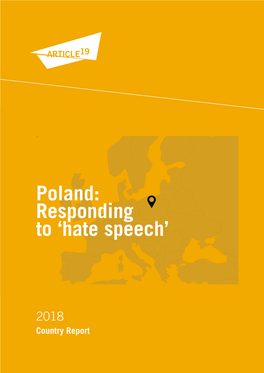 Poland: Responding to 'Hate Speech'
