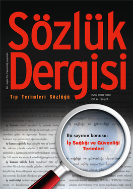 SÖZLÜK DERGİSİ Cilt: 6 Sayı: 3 ISSN 1308-1500