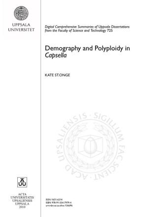 Demography and Polyploidy in Capsella