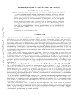 Arxiv:Nucl-Th/0202086V2 1 May 2002 Yten4 N A0claoain Ttesseege.W Lopre Also a We and Energies