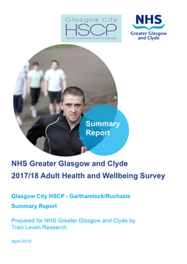 NHS Greater Glasgow and Clyde 2017/18 Adult Health and Wellbeing Survey
