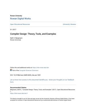 Compiler Design: Theory, Tools, and Examples