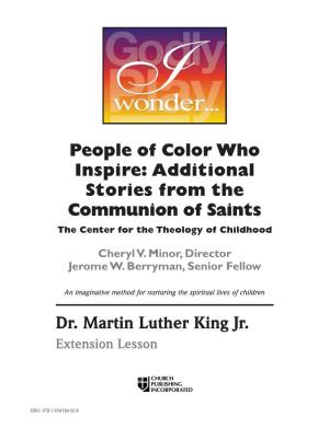 People of Color Who Inspire: Additional Stories from the Communion of Saints the Center for the Theology of Childhood