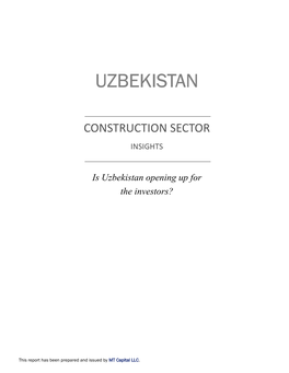 UZBEKISTAN | Construction Industry Research