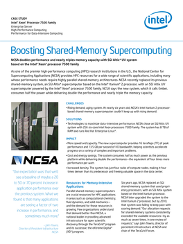 Boosting Shared-Memory Supercomputing