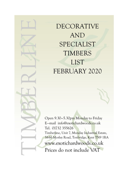 Timberline Catalogue