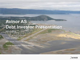 Avinor AS Debt Investor Presentation March 2014