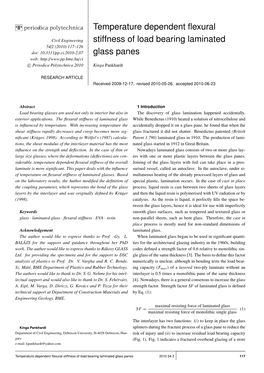 Temperature Dependent Flexural Stiffness Of