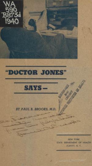 Doctor Jones”