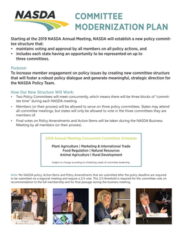Committee Modernization Plan