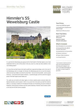 Himmler's SS Wewelsburg Castle
