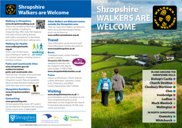 Walkers Are Welcome Shropshire