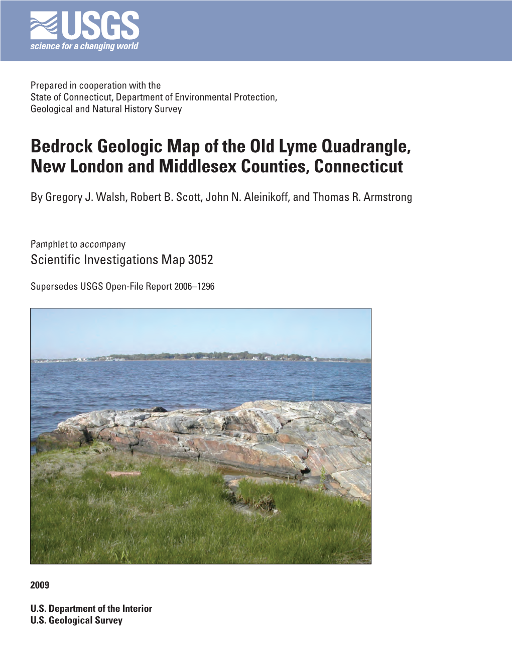 Bedrock Geologic Map of the Old Lyme Quadrangle, New London and Middlesex Counties, Connecticut