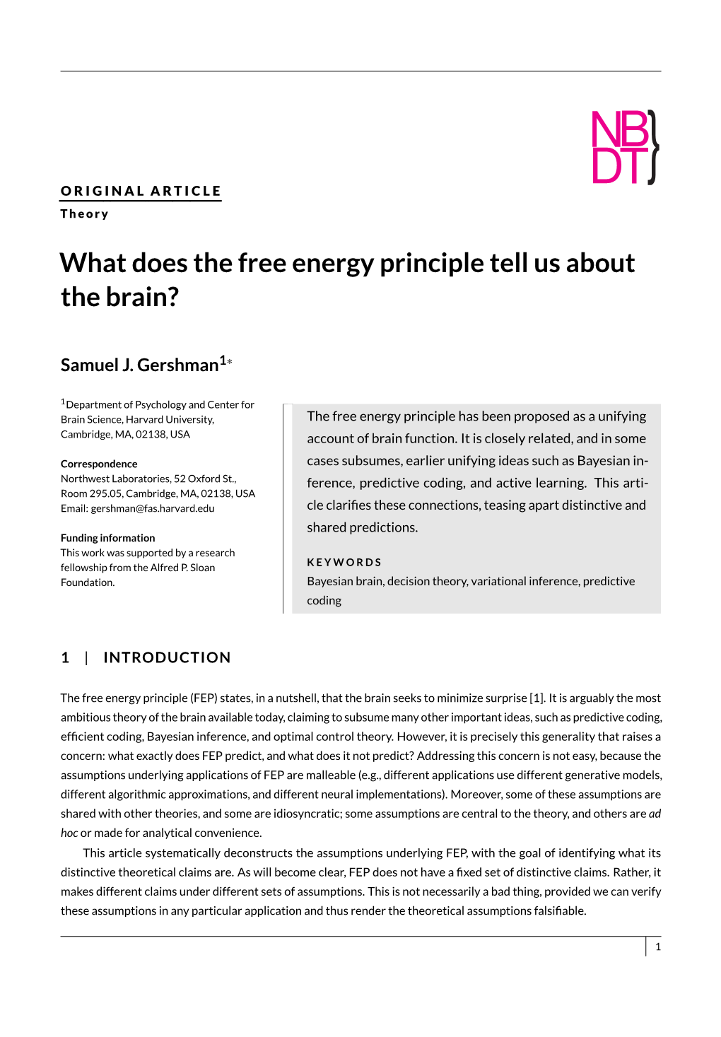 What Does the Free Energy Principle Tell Us About the Brain?