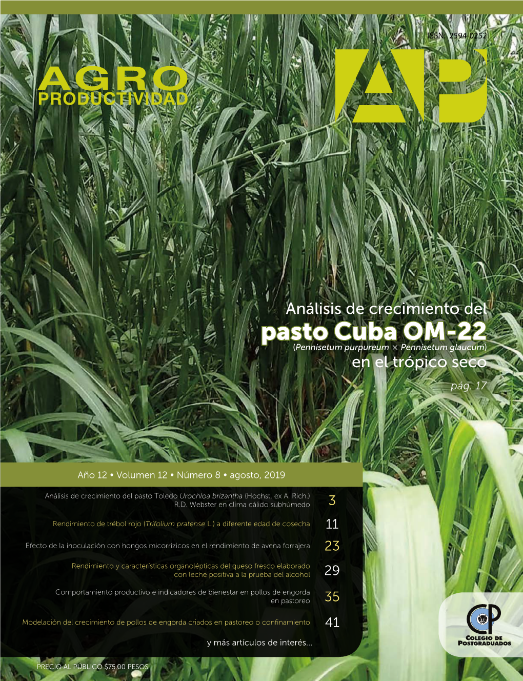 Análisis De Crecimiento Del Pasto Cuba OM-22 (Pennisetum Purpureum  Pennisetum Glaucum) En El Trópico Seco Pág