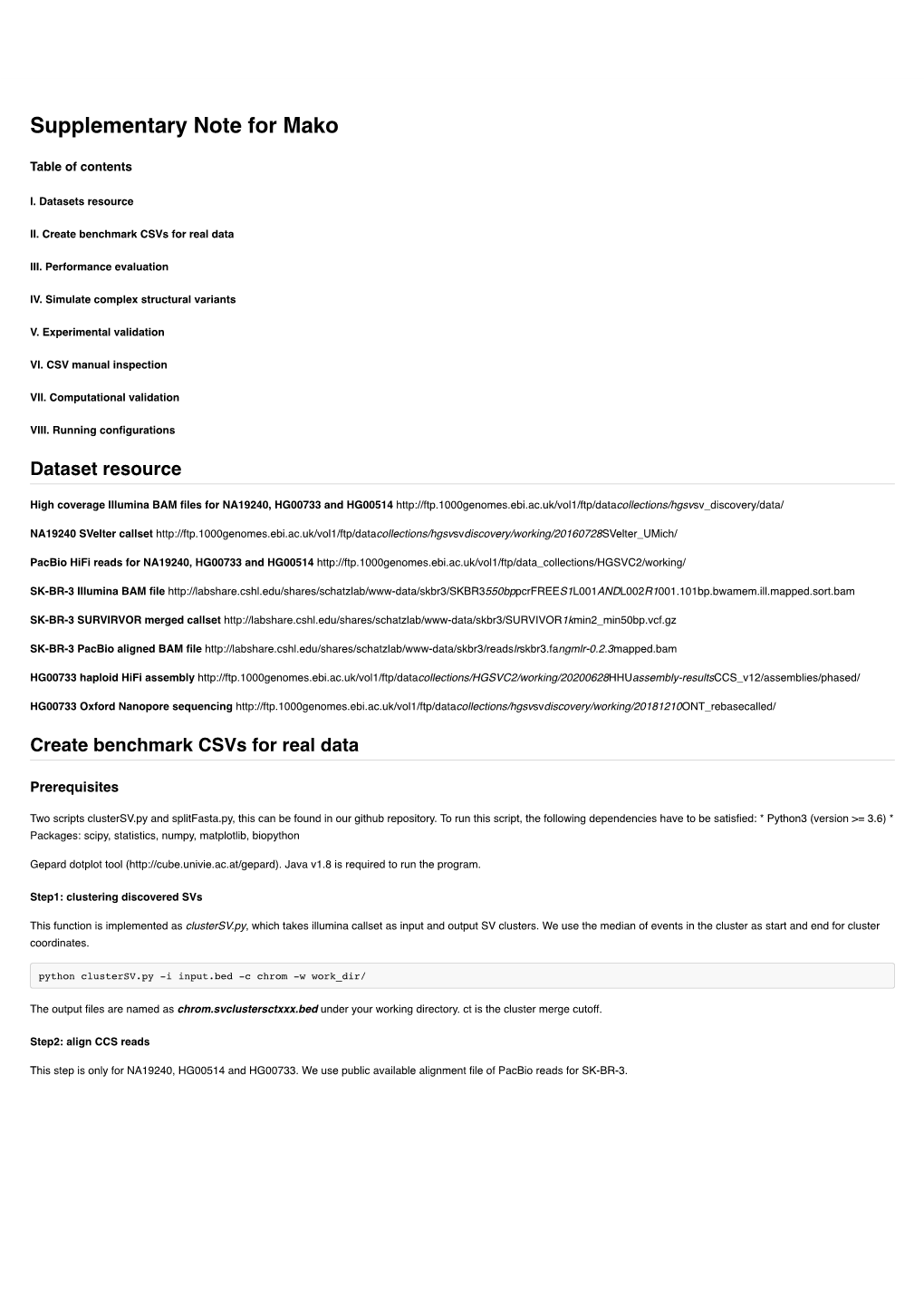 Revision Supplementary Note