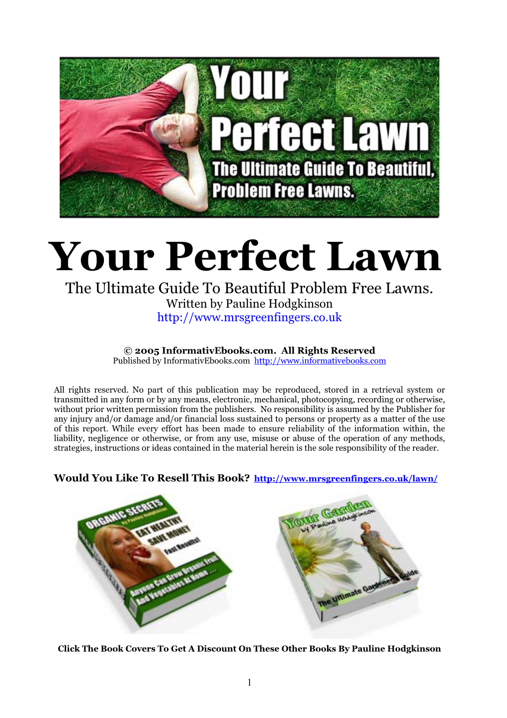 Your Perfect Lawn the Ultimate Guide to Beautiful Problem Free Lawns