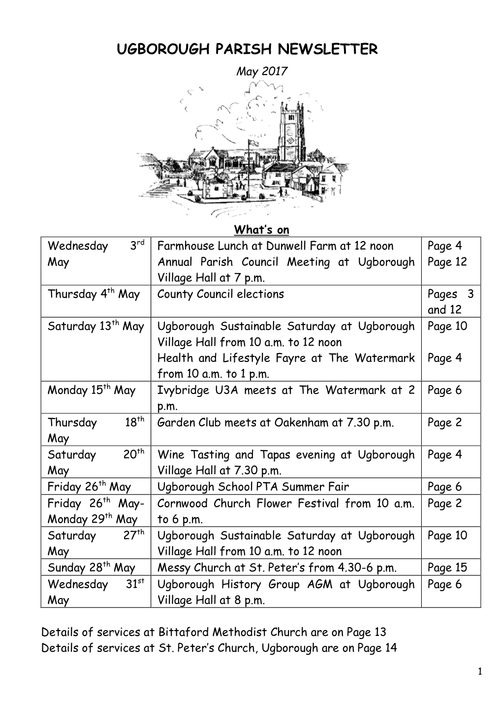 Ugborough Parish Newsletter