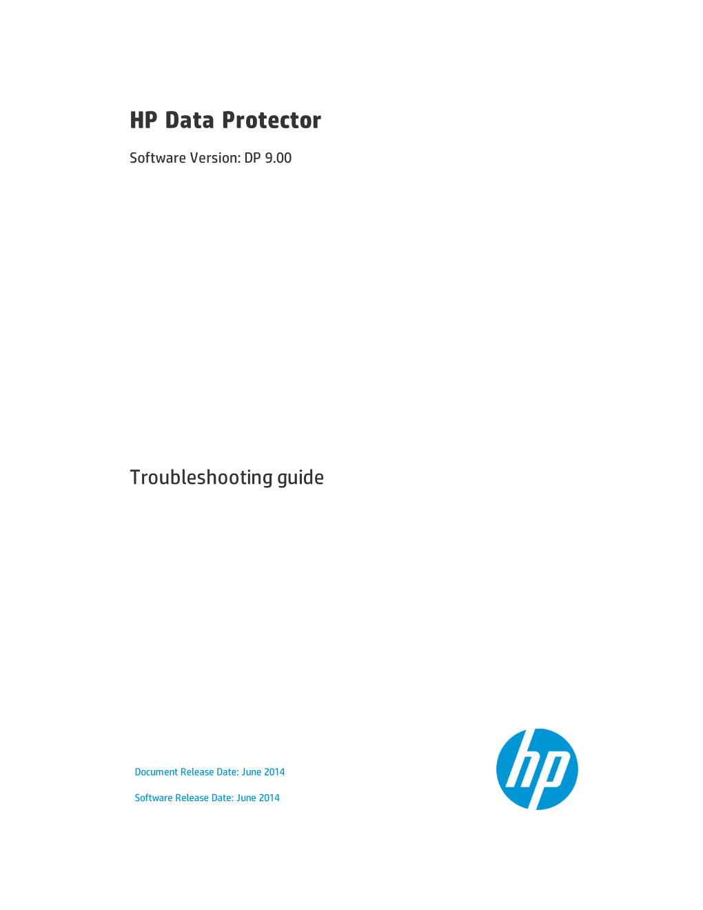 HP Data Protector 9.00 Troubleshooting Guide