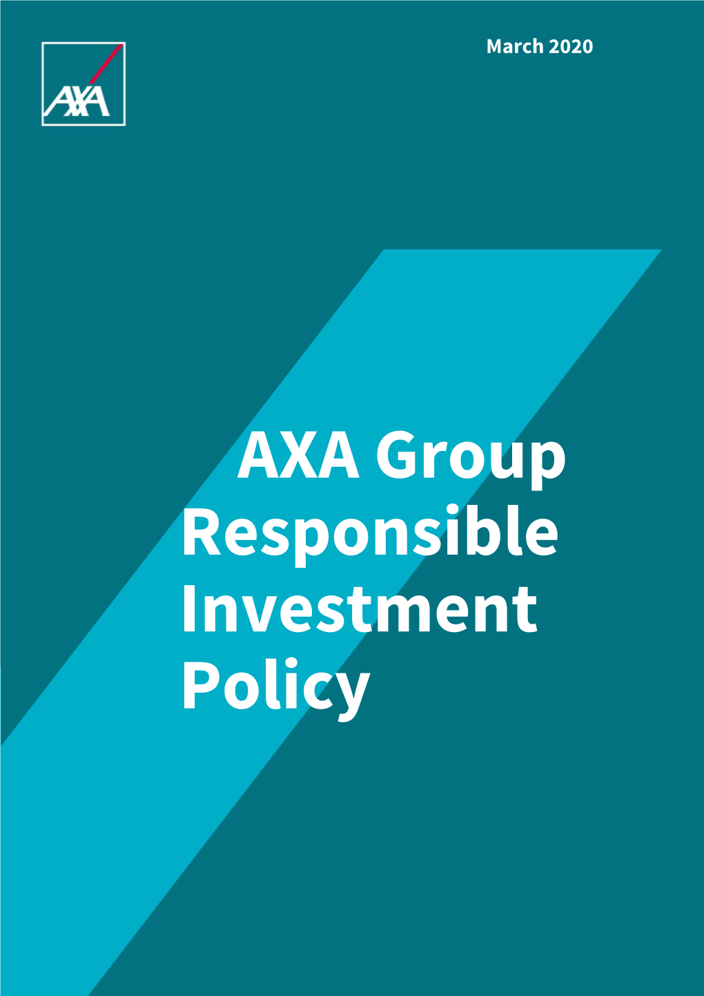 AXA Group Responsible Investment Policy