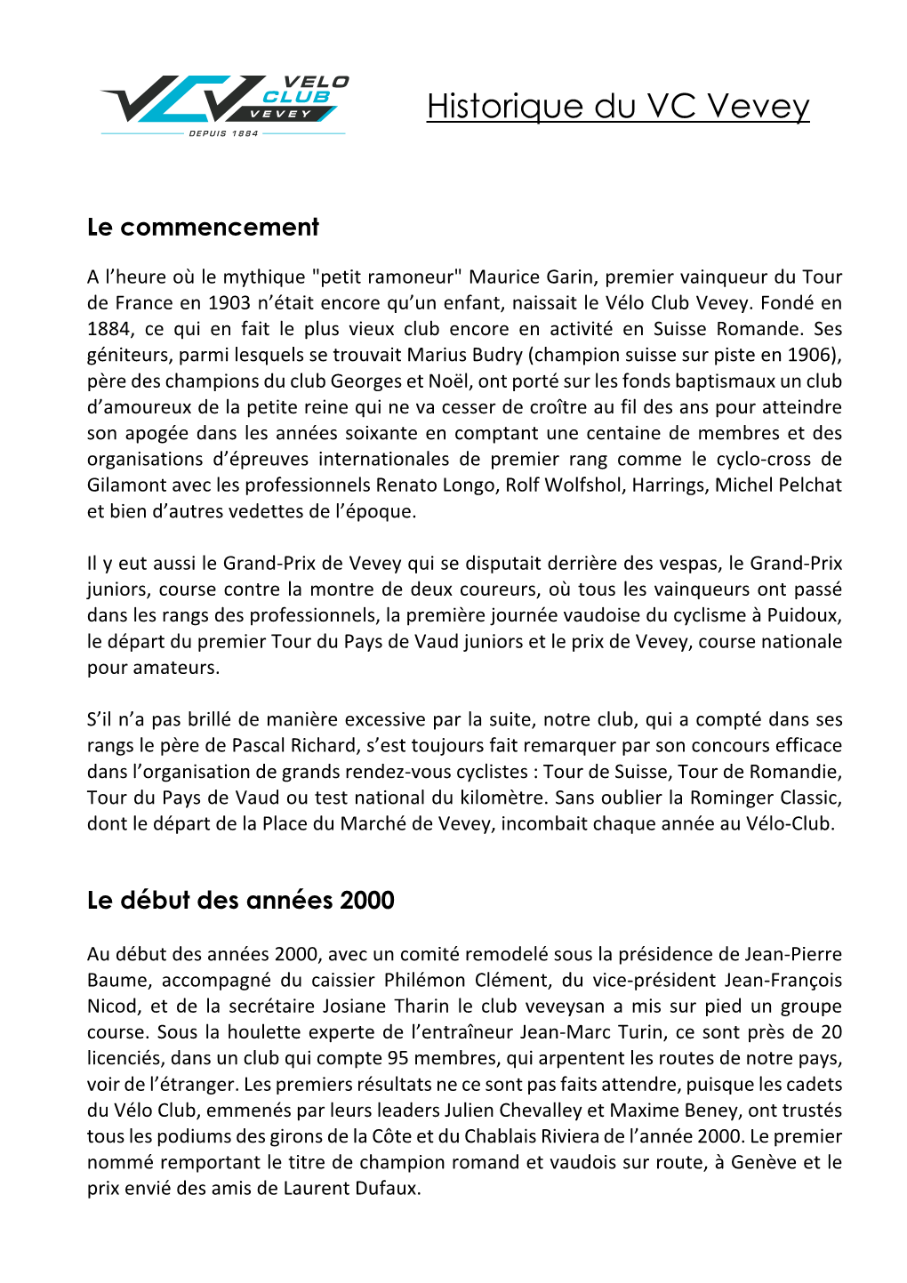 Historique-Du-VC-Vevey.Pdf