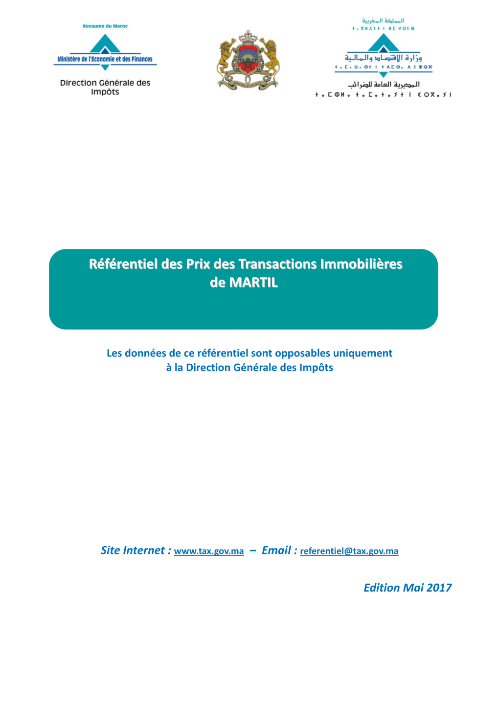 Référentiel Des Prix Des Transactions Immobilières De MARTIL