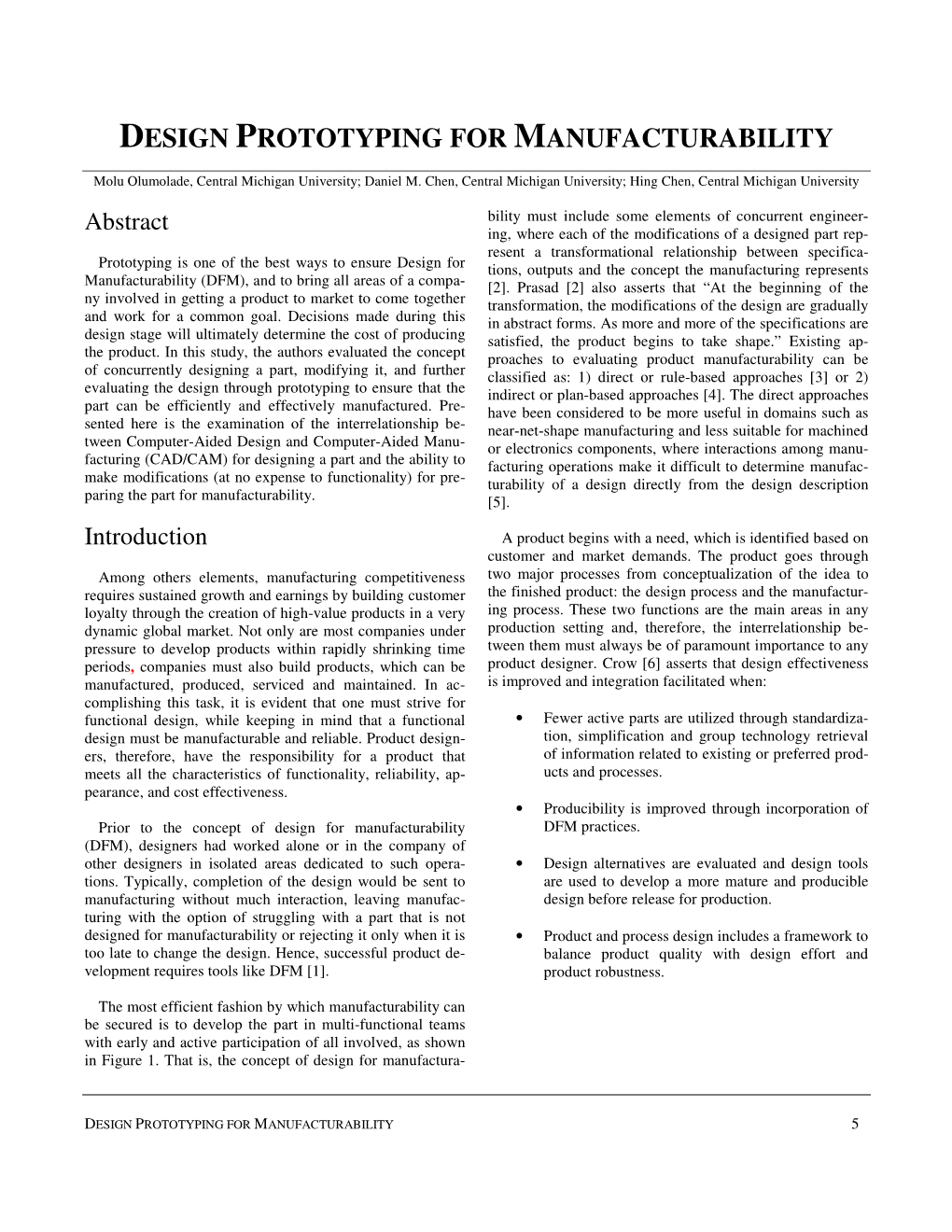 Design Prototyping for Manufacturability