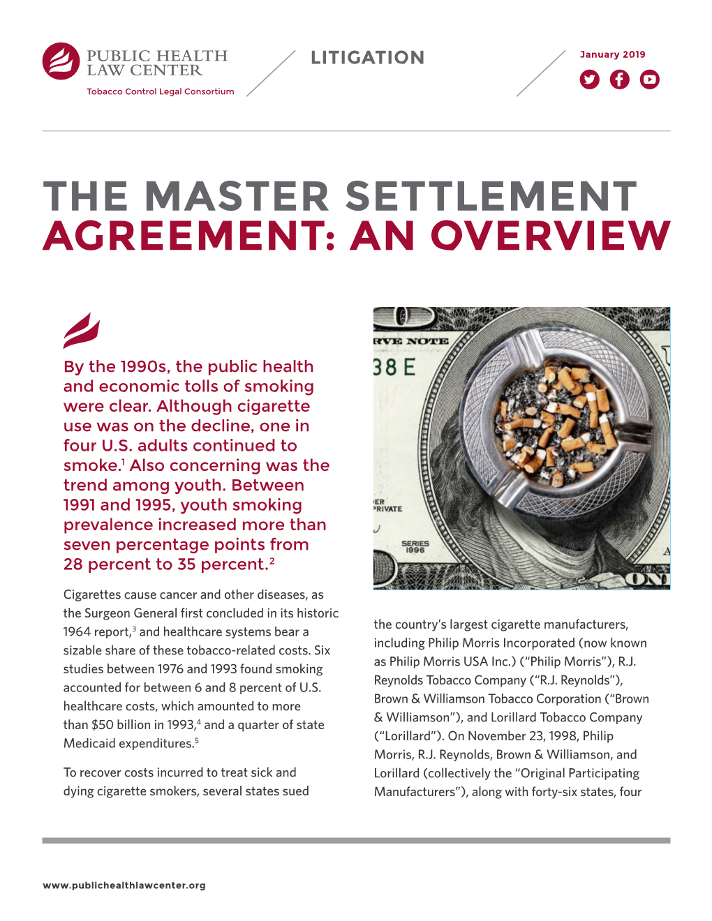 The Master Settlement Agreement: an Overview