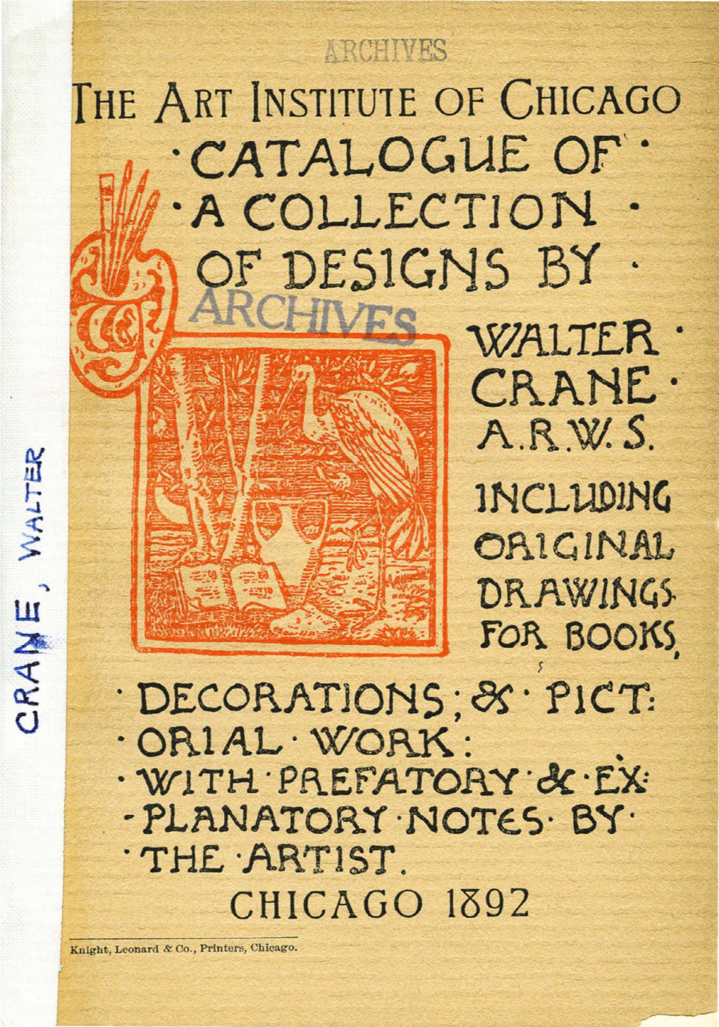 Catalogue of a Collection of Designs by Walter