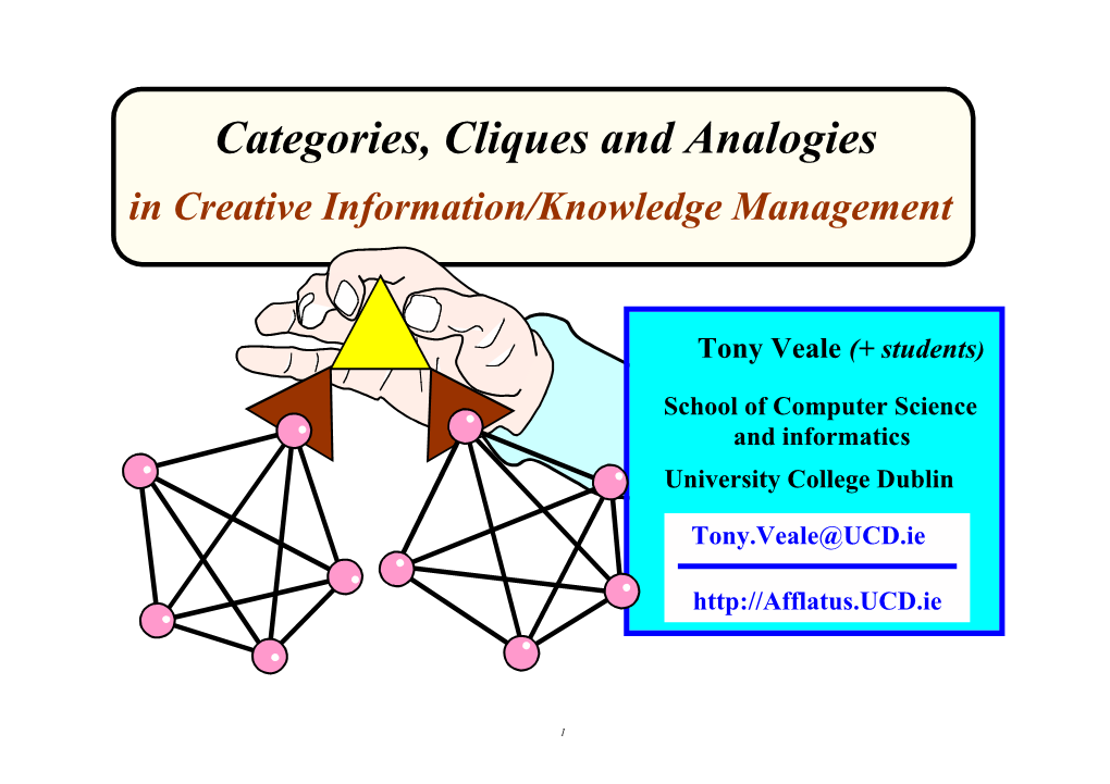 Categories and Cliques