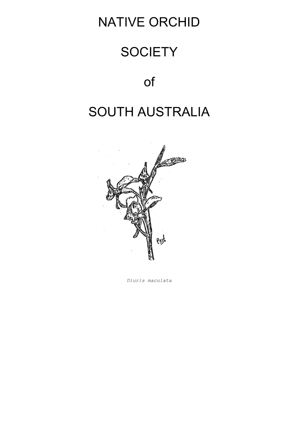 Native Orchid Society of South Australia