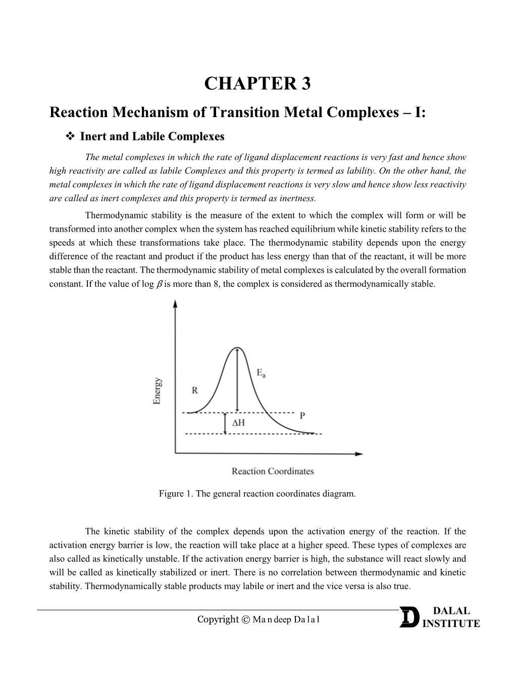 Reaction Mechanism of Transition Metal Complexes