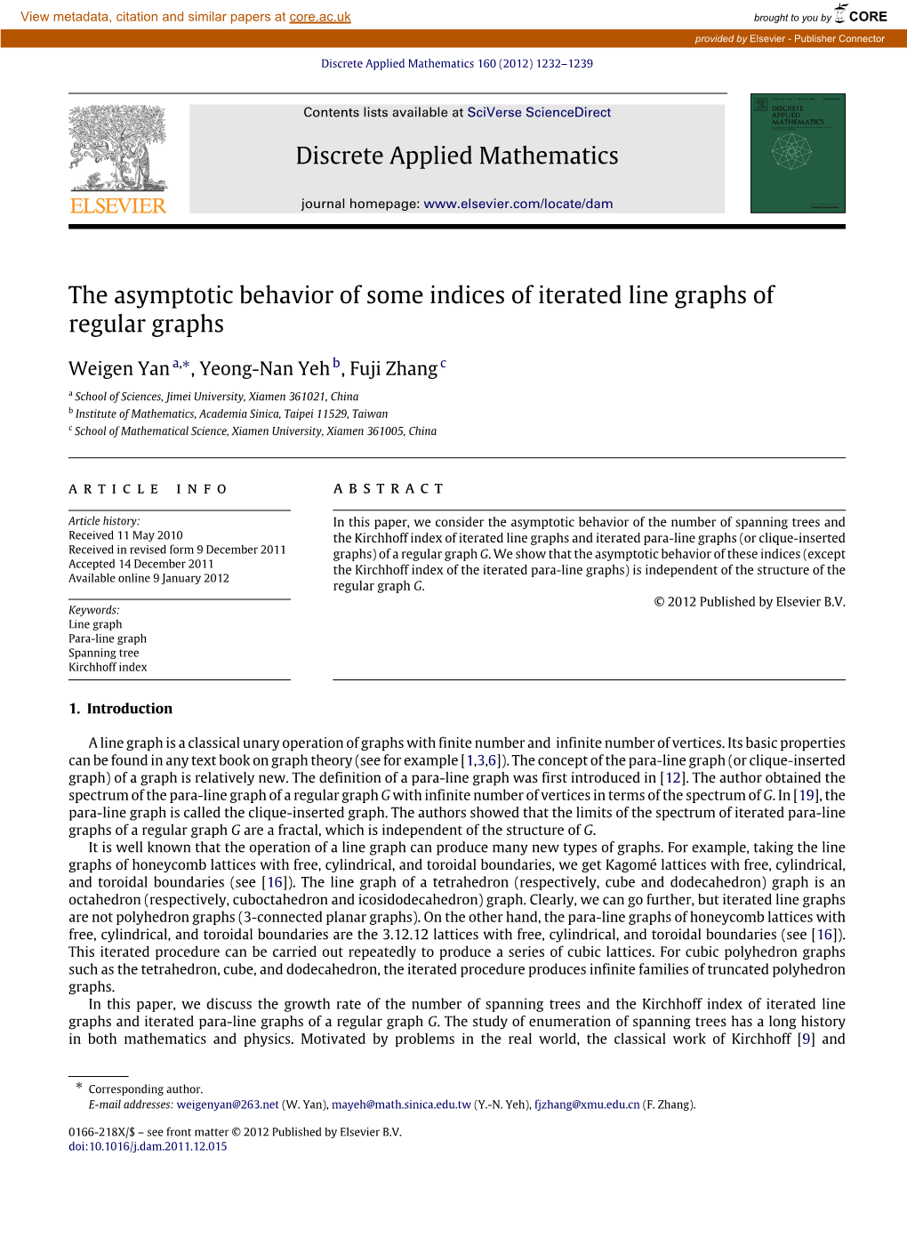 The Asymptotic Behavior of Some Indices of Iterated Line Graphs of Regular Graphs