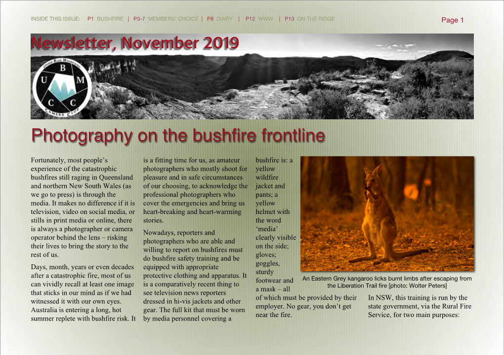 Photography on the Bushfire Frontline