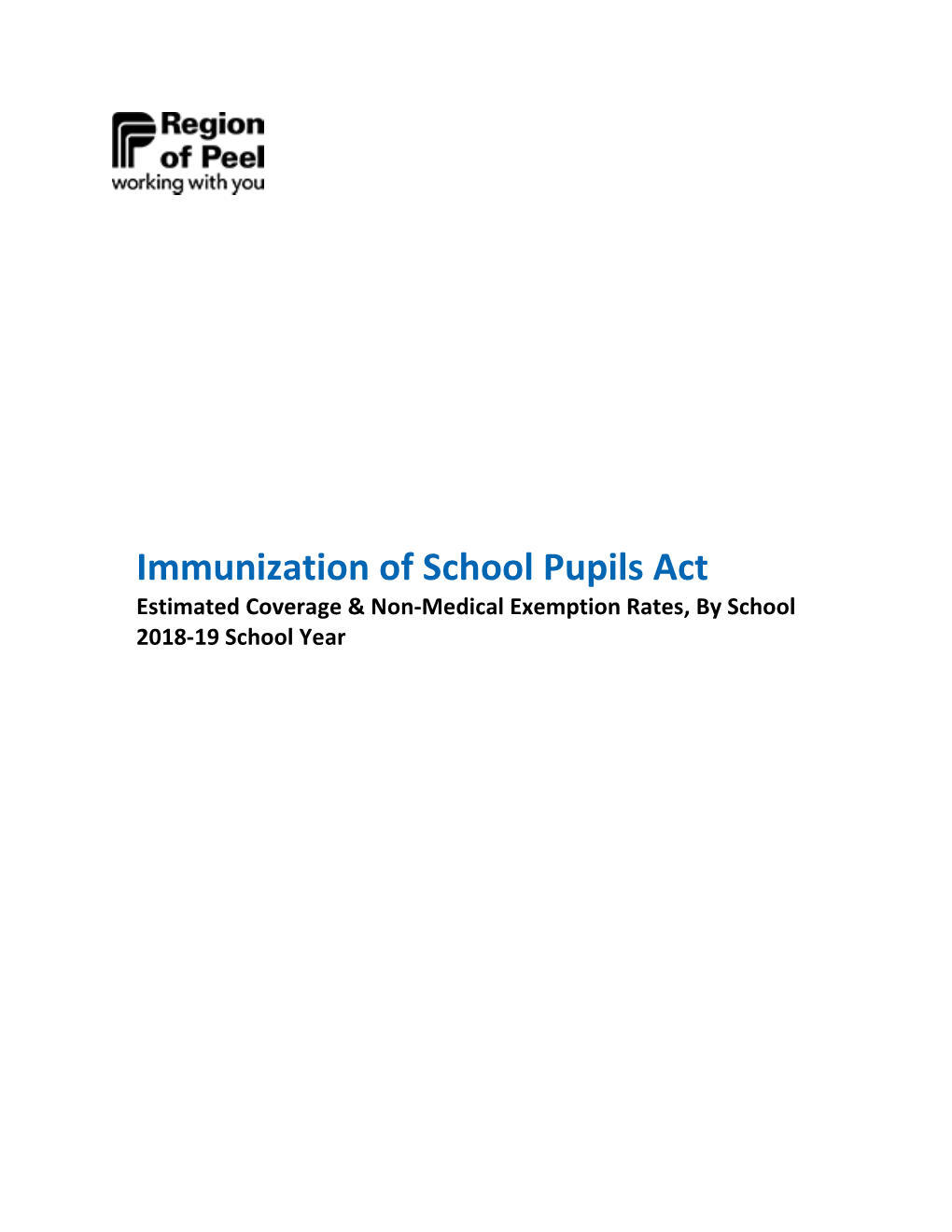 Immunization of School Pupils