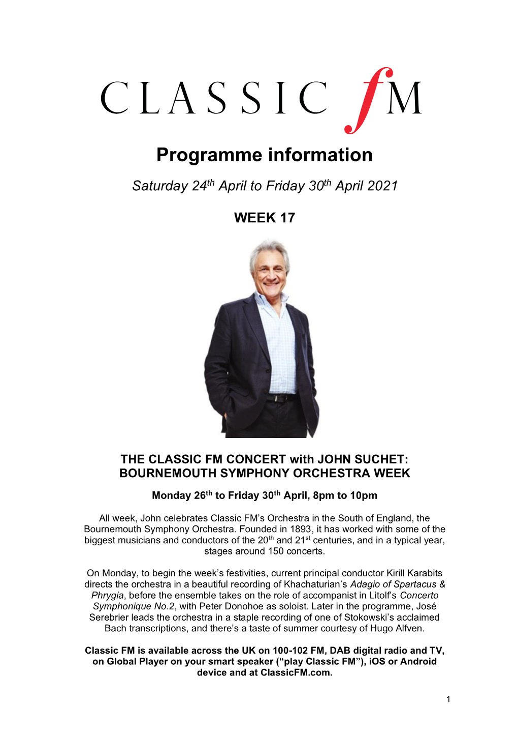 Programme Information