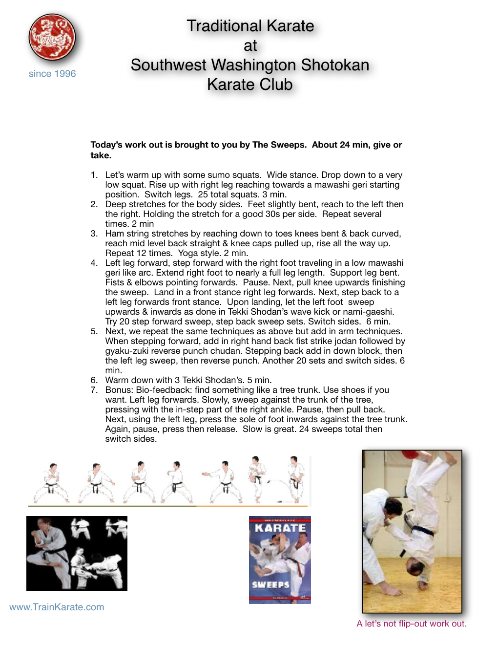 Traditional Karate at Southwest Washington Shotokan Karate Club