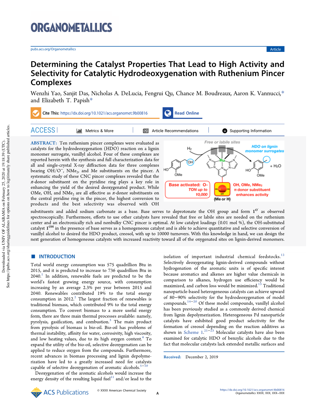 Determining the Catalyst Properties That Lead to High Activity And