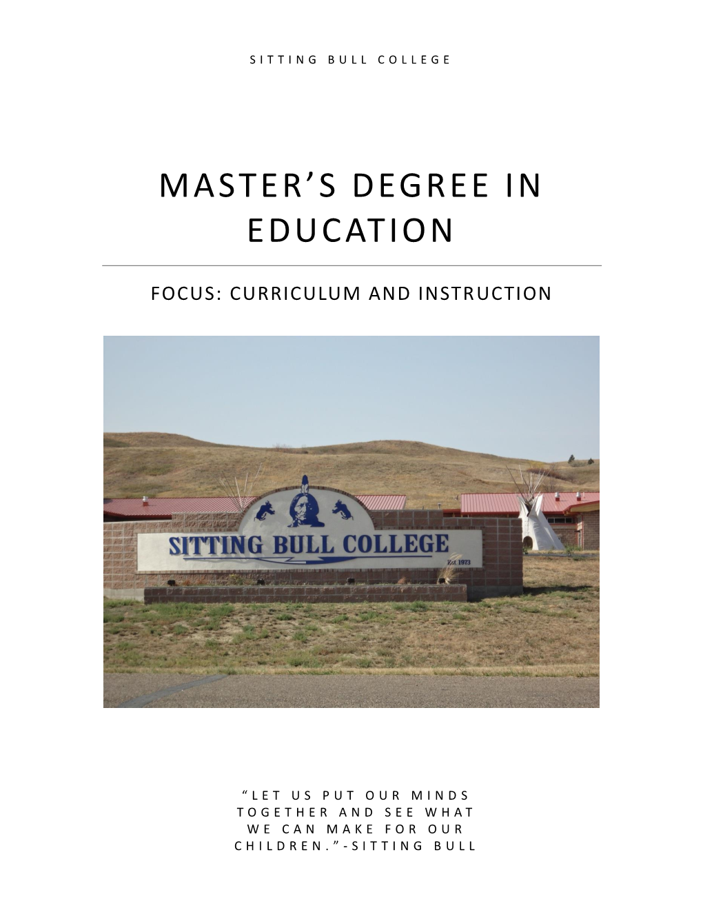 Master's Degree in Education