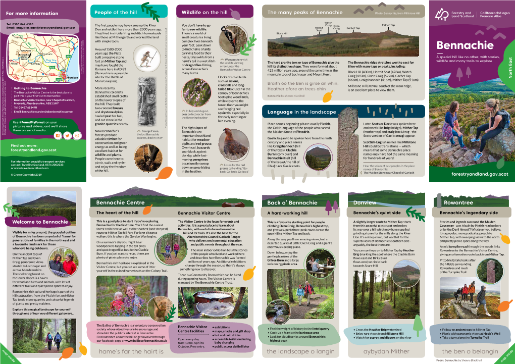 Guide Map to Bennachie