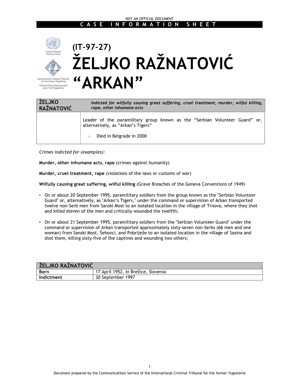 Željko Ražnatović “Arkan”