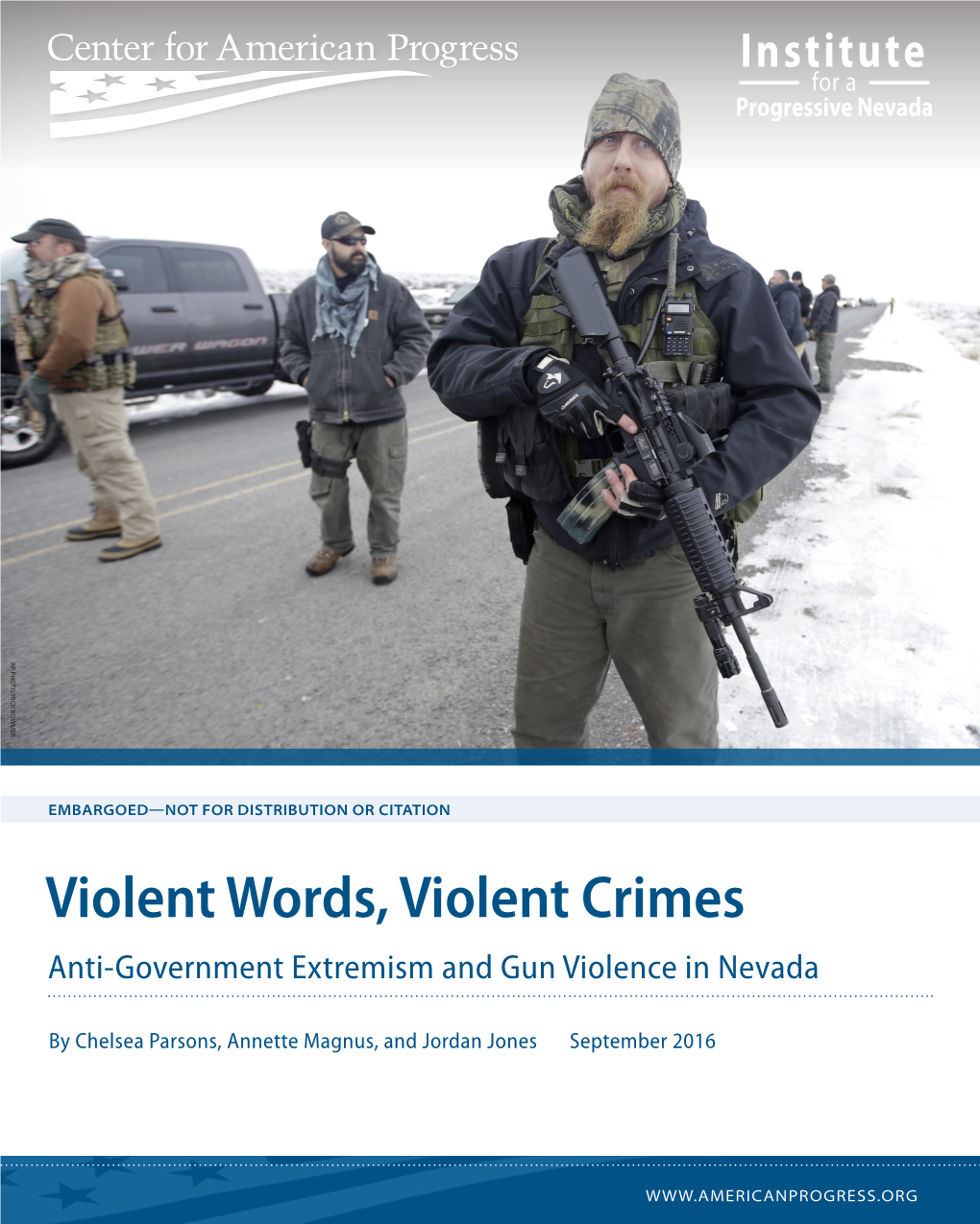 Violent Words, Violent Crimes Anti-Government Extremism and Gun Violence in Nevada