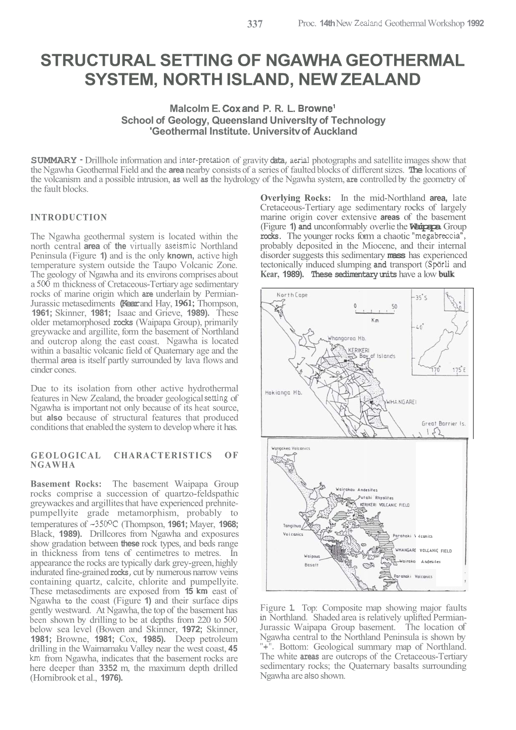 Structural Setting of Ngawha Geothermal System, North Island, New Zealand