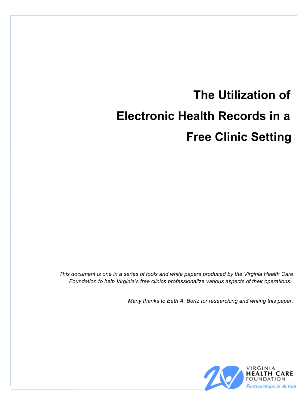 Electronic Health Records in A