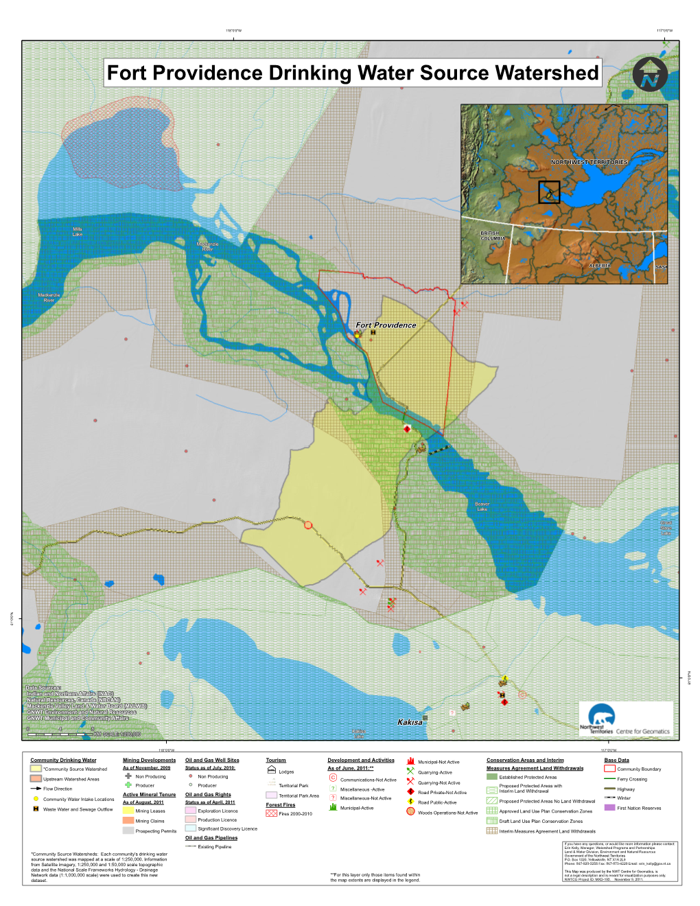 Fort Providence Drinking Water Source Watershed (2011)